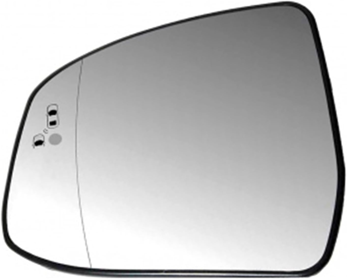 Spiegelglas Ersatz für Ford Focus MK2 MK3 Mondeo MK4, Beheizbar Außen Rückspiegel Glas Mit Trägerplatte, Auto Zubehör,Right von TOYOCC
