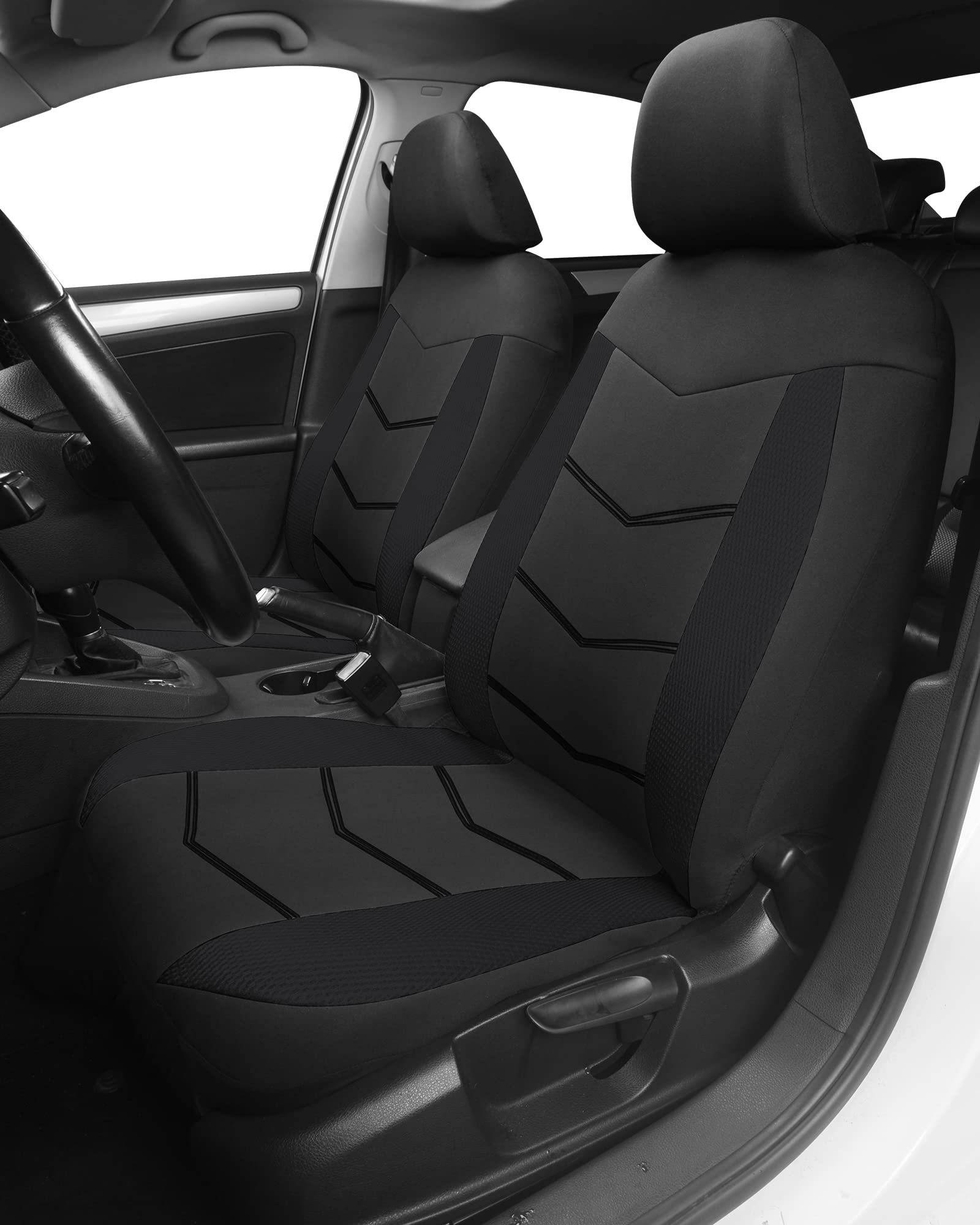 TOYOUN Universal Autositzbezüge für Vordersitze - Sitzbezüge Auto Atmungsaktiv Sitzschoner Auto - Schonbezug Autositz Vorne 2er Set Autozubehör, Schwarz TOYOUN Universal Autositzbezüge für Vordersitze - Sitzbezüge Auto Atmungsaktiv Sitzschoner Auto - Schonbezug Autositz Vorne 2er Set Autozubehör, Schwarz von TOYOUN