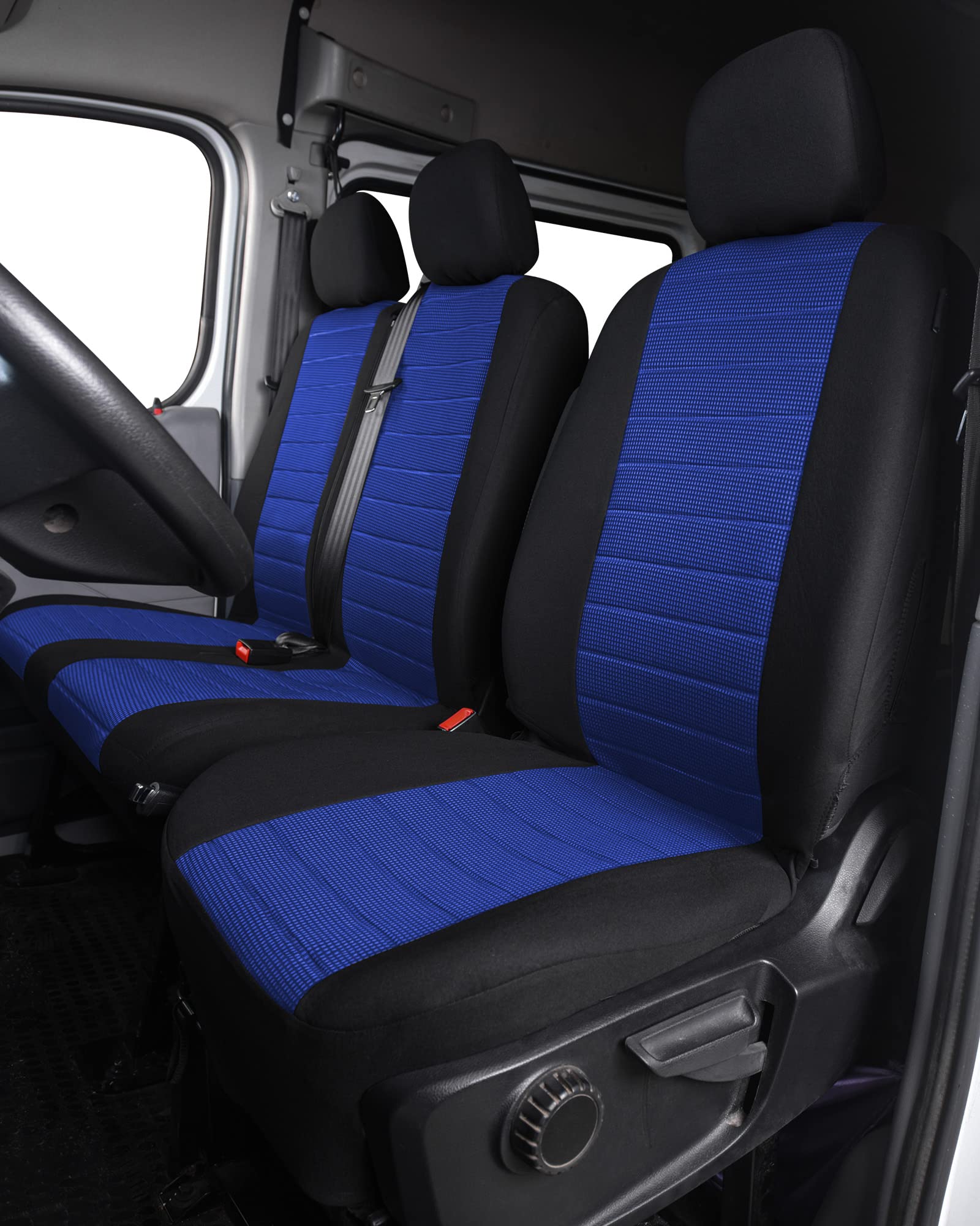 TOYOUN Universal Stoff Auto-Sitzbezüge für Transporter LKW Vorn Autositzbezüge Sitzbezug Fahrersitz + 2er Beifahrersitzbank Schonbezüge,Blau TOYOUN Universal Stoff Auto-Sitzbezüge für Transporter LKW Vorn Autositzbezüge Sitzbezug Fahrersitz + 2er Beifahrersitzbank Schonbezüge,Blau von TOYOUN