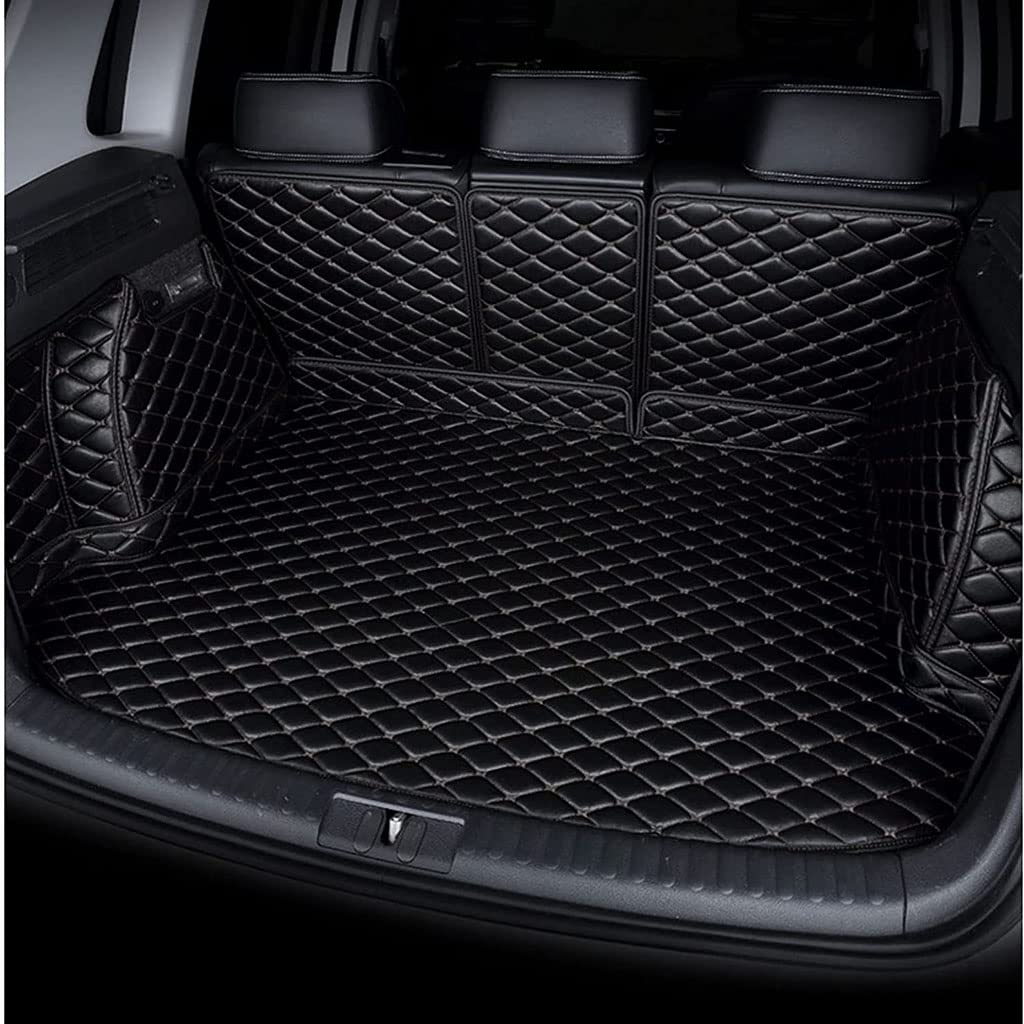 Auto Kofferraummatte für BMW X7 7-seat 2019-2023,VollstäNdige Einkreisung Kofferraumwanne rutschfest Kofferraumauskleidung Aufbewahrungspolster Zubehör,A-Black von TOYSPY