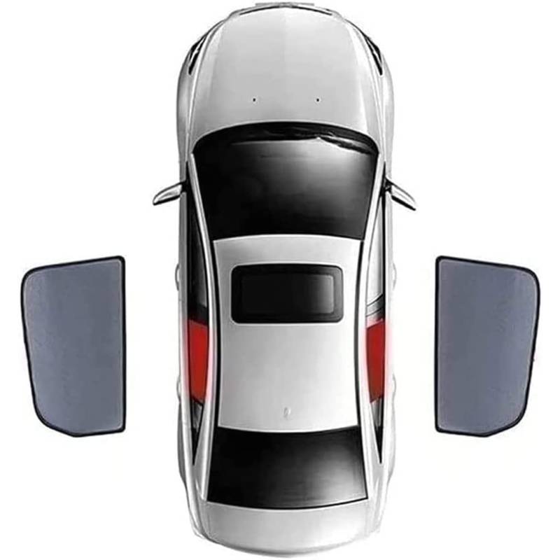Auto Seitenfenster Sonnenschutz für BMW X1 F48 2015-2021,Front Heck Magnetischer Window Sun Shade Visor Privacy Protection Covers Auto Accessories,2pcs-Rear-Door von TOYSPY