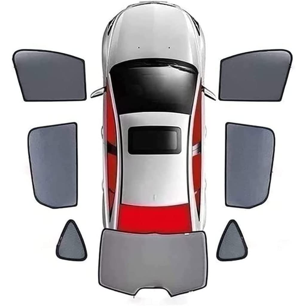 Auto Seitenfenster Sonnenschutz für BMW X1 F48 2015-2021,Front Heck Magnetischer Window Sun Shade Visor Privacy Protection Covers Auto Accessories,7pcs von TOYSPY