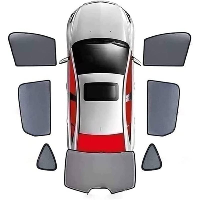 Auto Seitenfenster Sonnenschutz für Suzuki Vitara 2014-2019,Front Heck Magnetischer Window Sun Shade Visor Privacy Protection Covers Auto Accessories,7pcs von TOYSPY