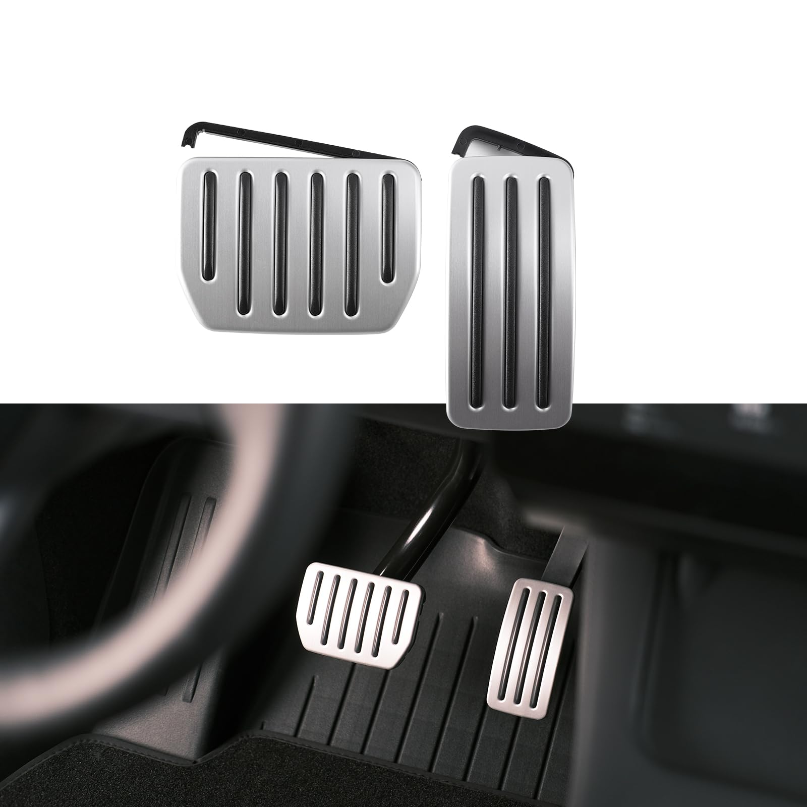 TPARTS Aluminium-Selbst-Flip-Lock-Performance-Pedal-Sets, Gaspedal-Abdeckung für Tesla Model 3 und Model Y, Rutschfester Schutz, Zubehör, Fußpedal-Pad TPARTS Aluminium-Selbst-Flip-Lock-Performance-Pedal-Sets, Gaspedal-Abdeckung für Tesla Model 3 und Model Y, Rutschfester Schutz, Zubehör, Fußpedal-Pad von TPARTS