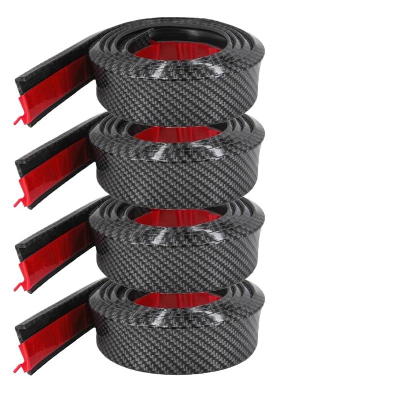Auto Schmutzfänger Universal Gummi Auto Kotflügel Schutz Streifen Wasserdicht Auto Anti Scratch Radlauf Flügel Schutz Selbstklebende Spritzklappen(6 Meters - Carbon) von TPSOBRU