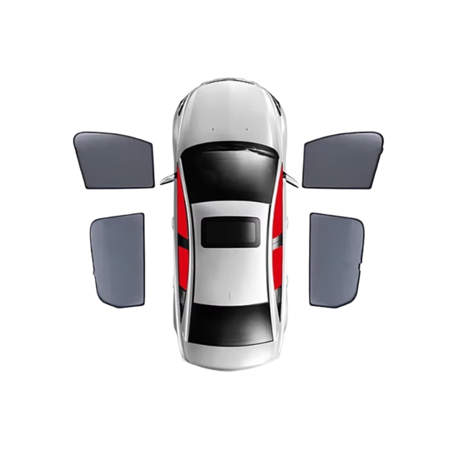 Auto Sonnenschutz Für Benz B-Klasse W246 2011-2019 Magnetischer Auto-Sonnenschutz Die Windschutzscheibe Vorhang Die Rückseite des Babyfensters(D 4PCS Front Rear) von TPSOBRU