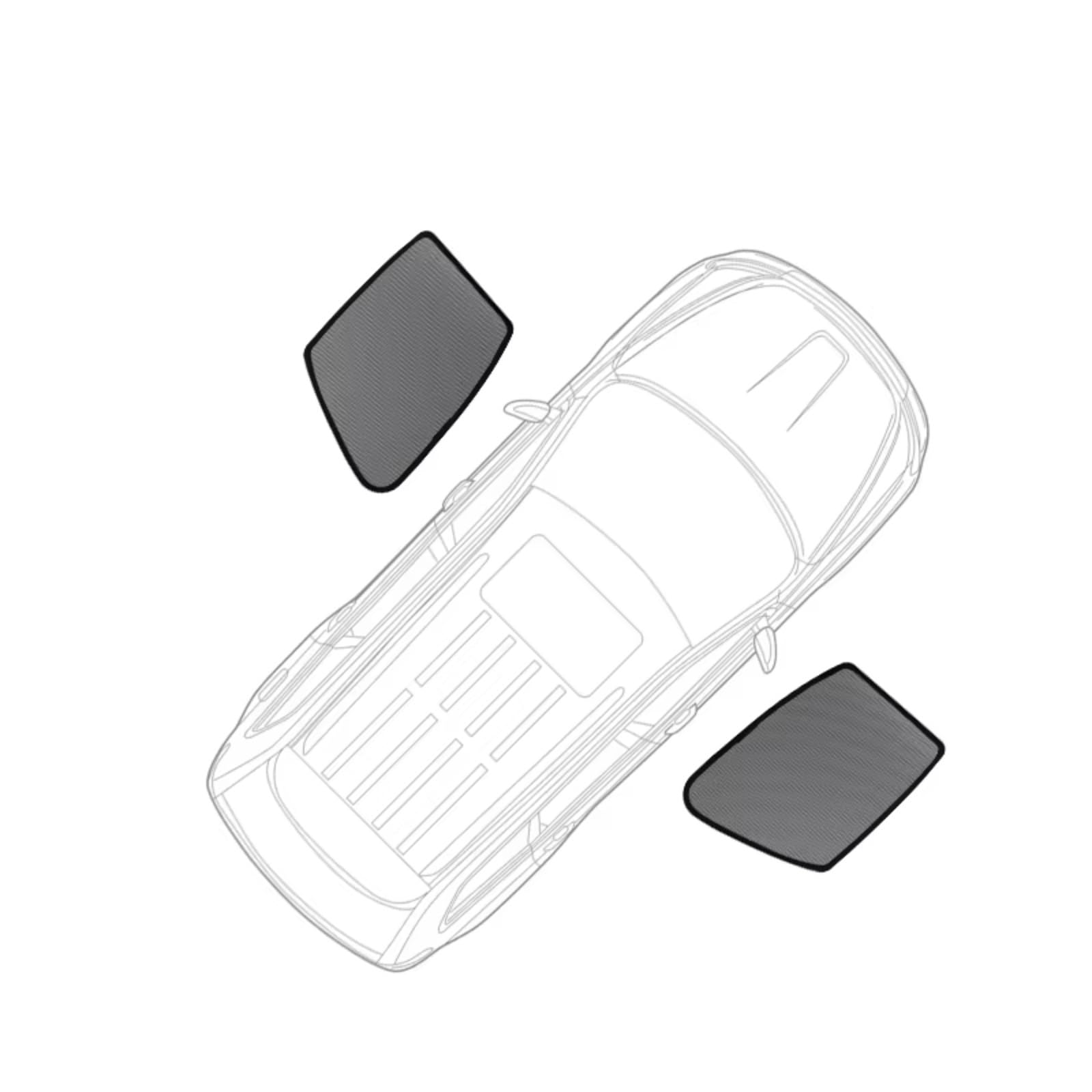 Auto Sonnenschutz Für Benz Für GLB Für EQB 2020 2021 2022 2023 2024 Auto Sonnenschutz Schild Vorne Hinten Windschutzscheibe Vorhang Seite(2PCS Front Windows) von TPSOBRU