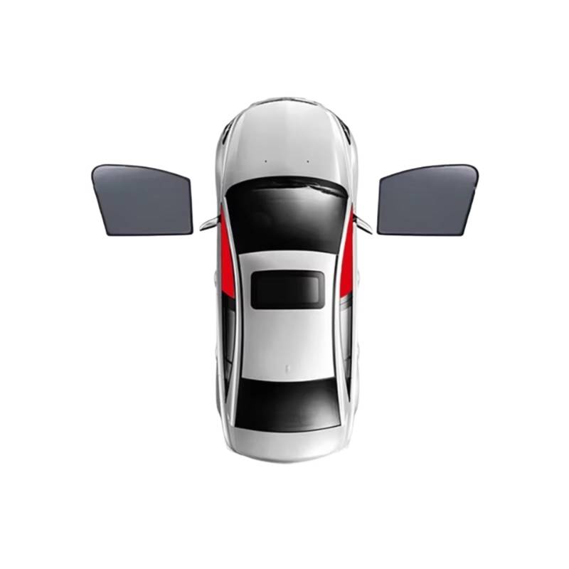 Auto Sonnenschutz Für Benz Für GLK X204 2008-2015 Magnetischer Autosonnenschutz Frontscheibenvorhang Hinteres Seitenfenster Mesh Sonnenschutzvisier(2PCS Front) von TPSOBRU