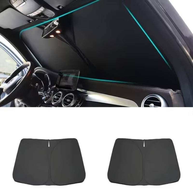 Auto Sonnenschutz Für Cadillac Für XT4 2018-2023 1. Generation SUV Vorhang Mesh Frontscheibe Magnetischer Autofenster-Sonnenschutz(Front Windshield B) von TPSOBRU