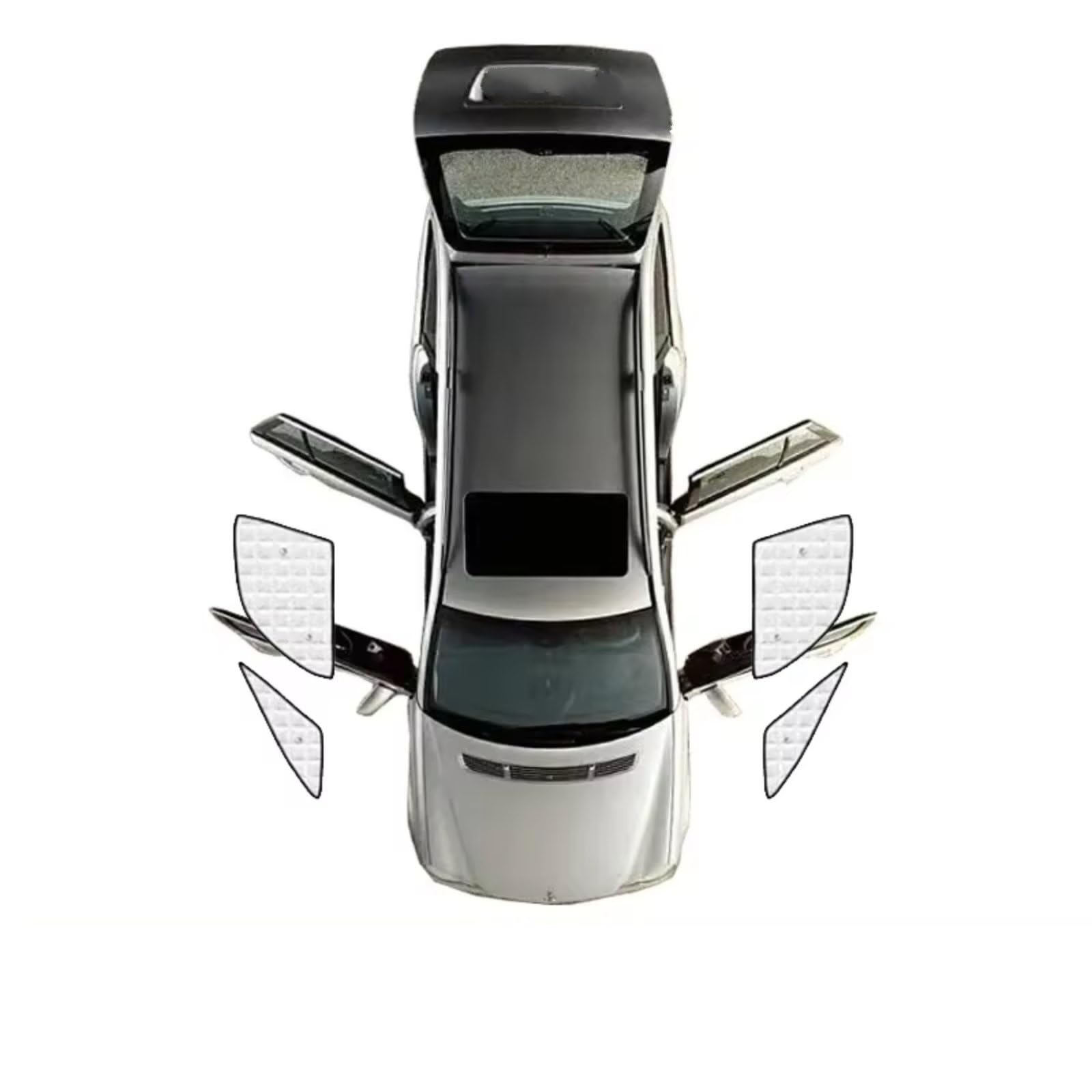 Auto Sonnenschutz Für Citroen Für Xsara Für Picasso 2000-2010 Volle Autoabdeckungen Sonnenblende Sonnenschutz Windschutzscheibenschutz Fenster Sommer(Front Side Windows) von TPSOBRU