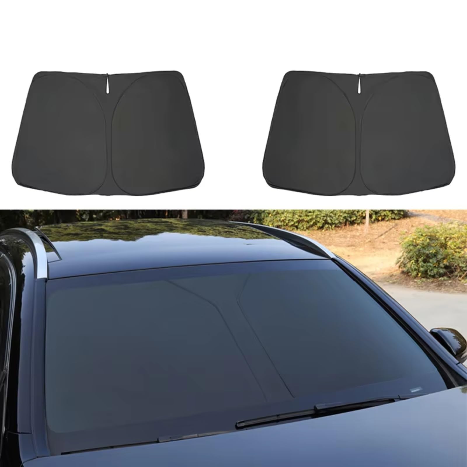 Auto Sonnenschutz Für Ford Für Everest 2023 2024 2025 Magnetische Auto Sonnenschutz Schild Frontscheibe Vorhang Fenster(A Front Windshield) von TPSOBRU