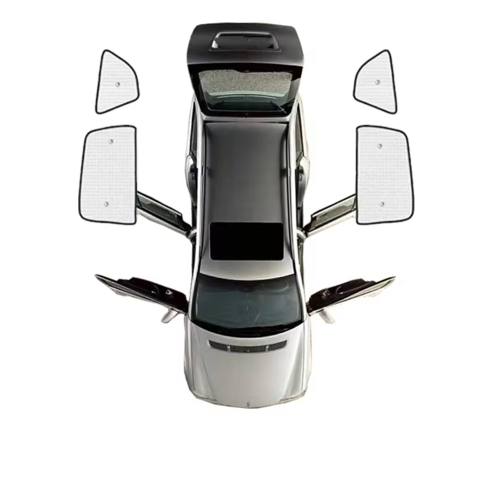 Auto Sonnenschutz Für Ford Für S Max 2006~2015 Zubehör Autofenster Sonnenschutz Windschutzscheibe Anti-UV-Visier Sonnenschutzabdeckung(Rear Windows) von TPSOBRU