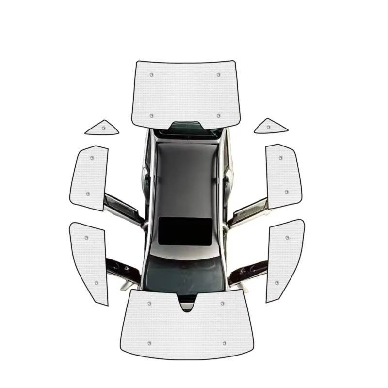 Auto Sonnenschutz Für Für Jetta A7 2019~2024 Für LWB Sonnenschutz Fensterblenden Windschutzscheiben Folien Auto Sonnenschutzabdeckung(8PCS) von TPSOBRU