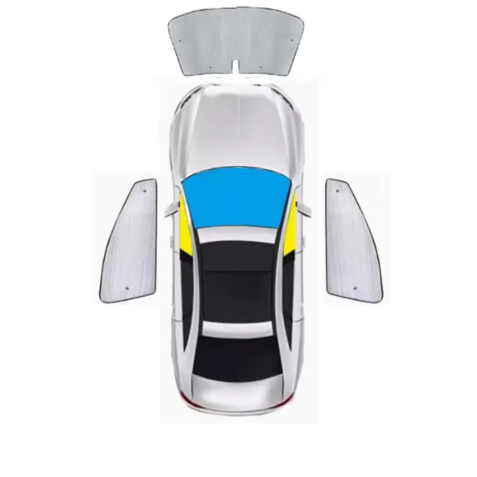 Auto Sonnenschutz Für Haval Für H8 2013 2014 2015 2016 2017 2018 Auto Windschutzscheibe Sonnenschirm 8X Wärmedämmung Auto Teile Sonnenblende(Front 3 Pieces) von TPSOBRU