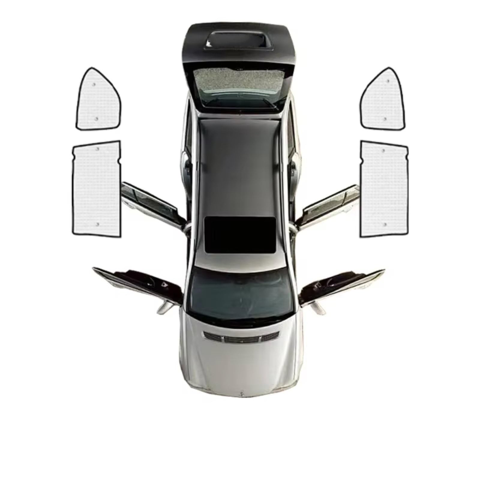 Auto Sonnenschutz Für Infiniti Für QX56 Für QX80 Für Royale 2010~2023 Windschutzscheiben-Sonnenschutz Auto-Anti-UV-Fensterabdeckungen(Rear Windows) von TPSOBRU