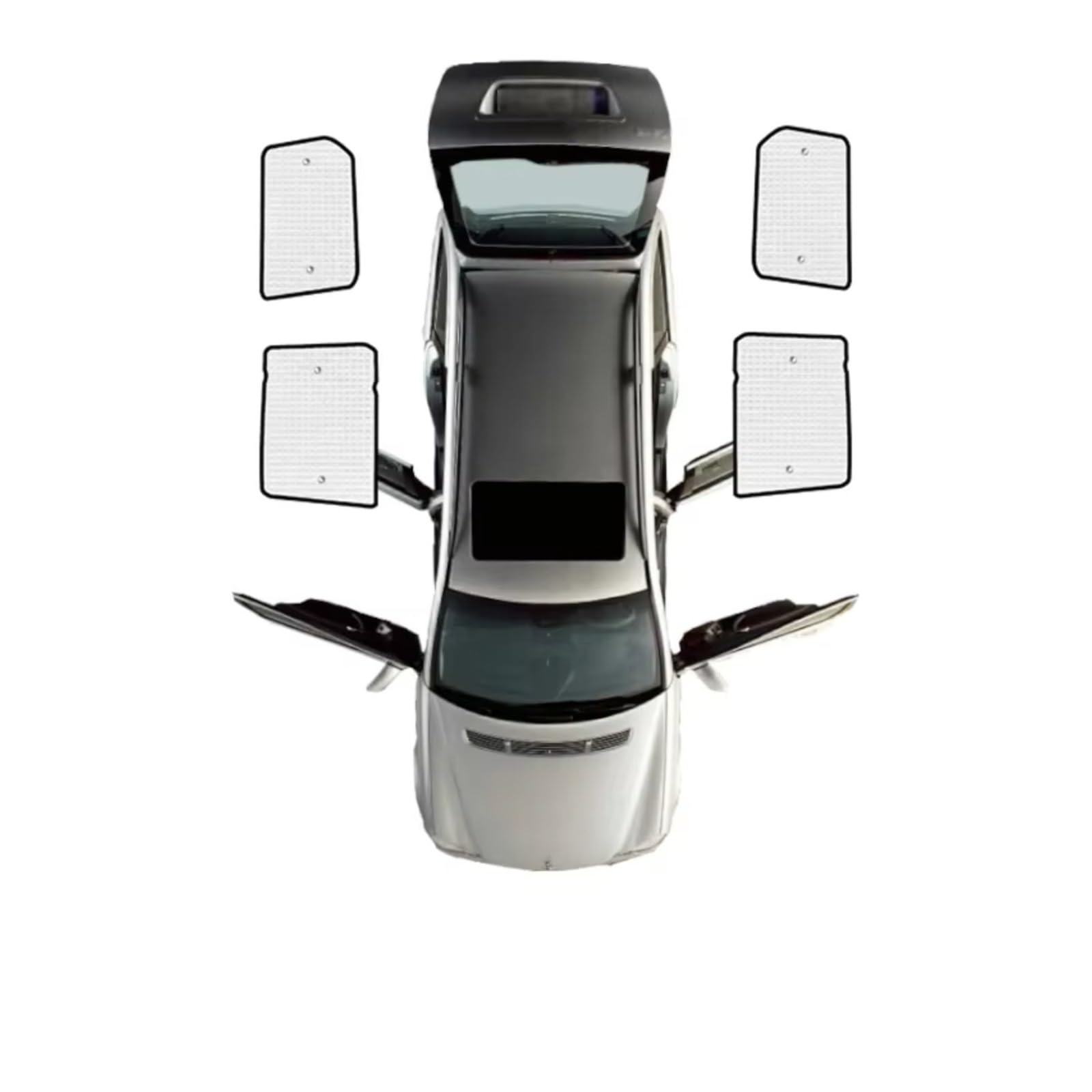 Auto Sonnenschutz Für Land Für Rover Für Discovery 4 L319 LR4 2009~2016 Autofenster-Sonnenschutz Anti-UV-Voll-Sonnenblenden(Rear Windows) von TPSOBRU