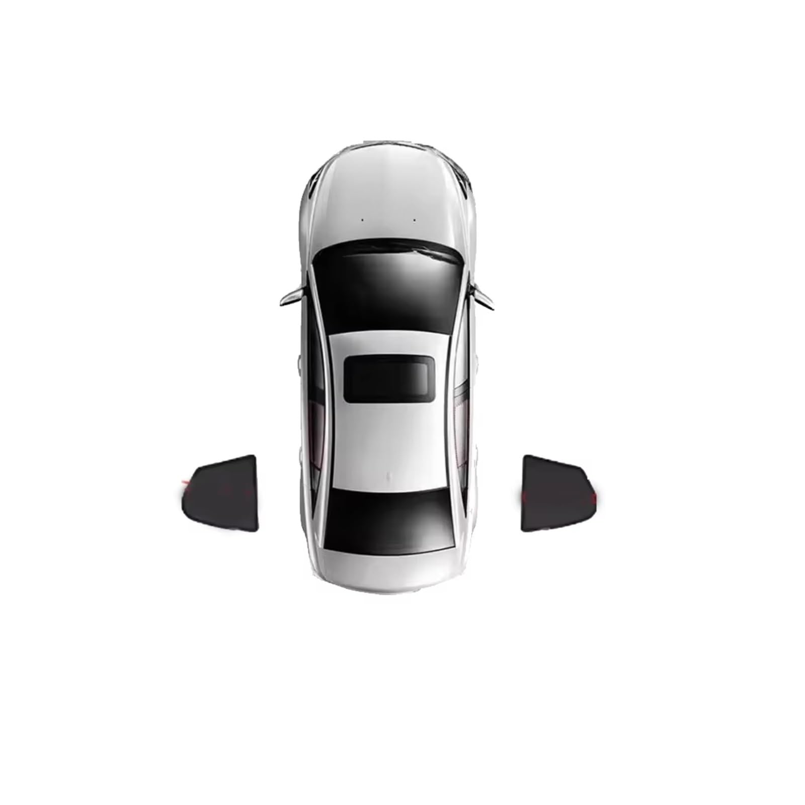 Auto Sonnenschutz Für Mitsubishi Für ASX Für GA Für RVR Für Outlander Für Sport 2012-2023 Auto Magnetischer Sonnenschutz Windschutzscheibenvorhang(Rear small Triangle) von TPSOBRU