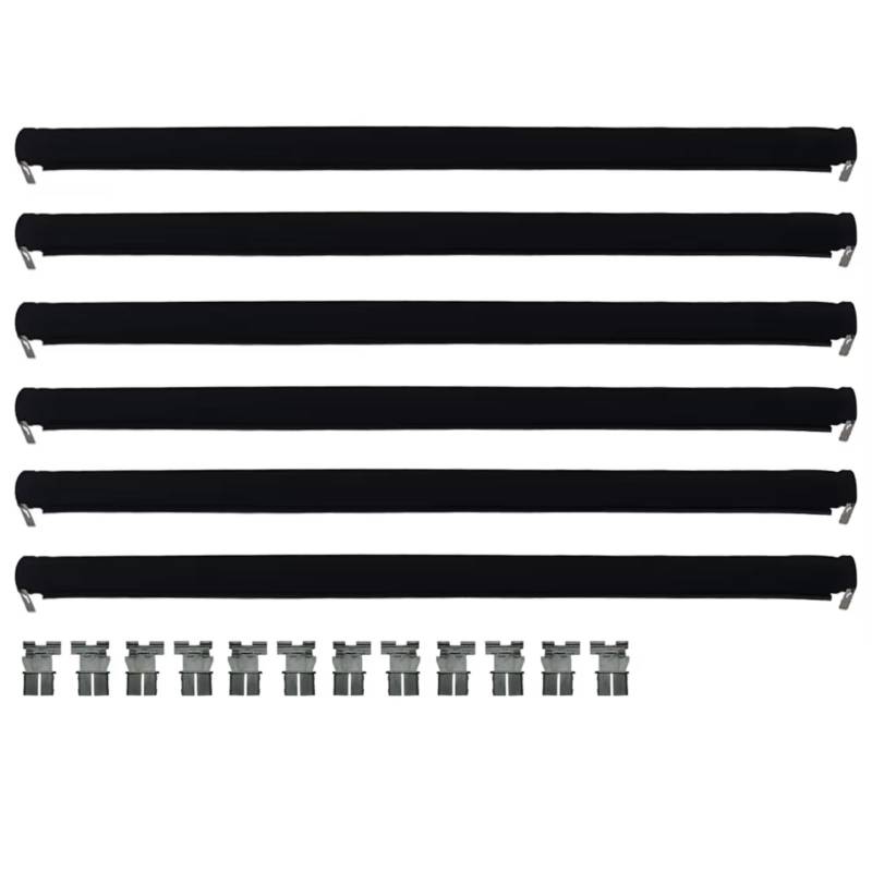 Auto Sonnenschutz Für Q5 2009-2015 2016 2017 2018 Mit Kunststoff Rohr 6 Stücke Auto Panorama Schiebedach Sonnenschutz Vorhang(6pcs Black) von TPSOBRU