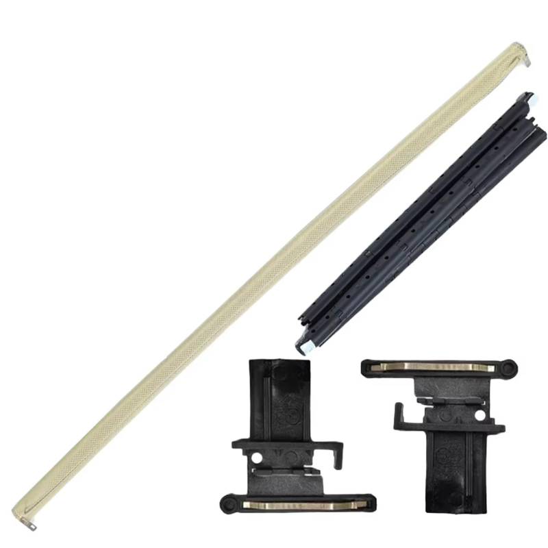Auto Sonnenschutz Für SEAT Für Ibiza 2009-2016 2017 Dachfenster Shutter Schiebedach Sonnenschirm Schatten Vorhang Abdeckung 6J0877307A(Beige and Tube) von TPSOBRU