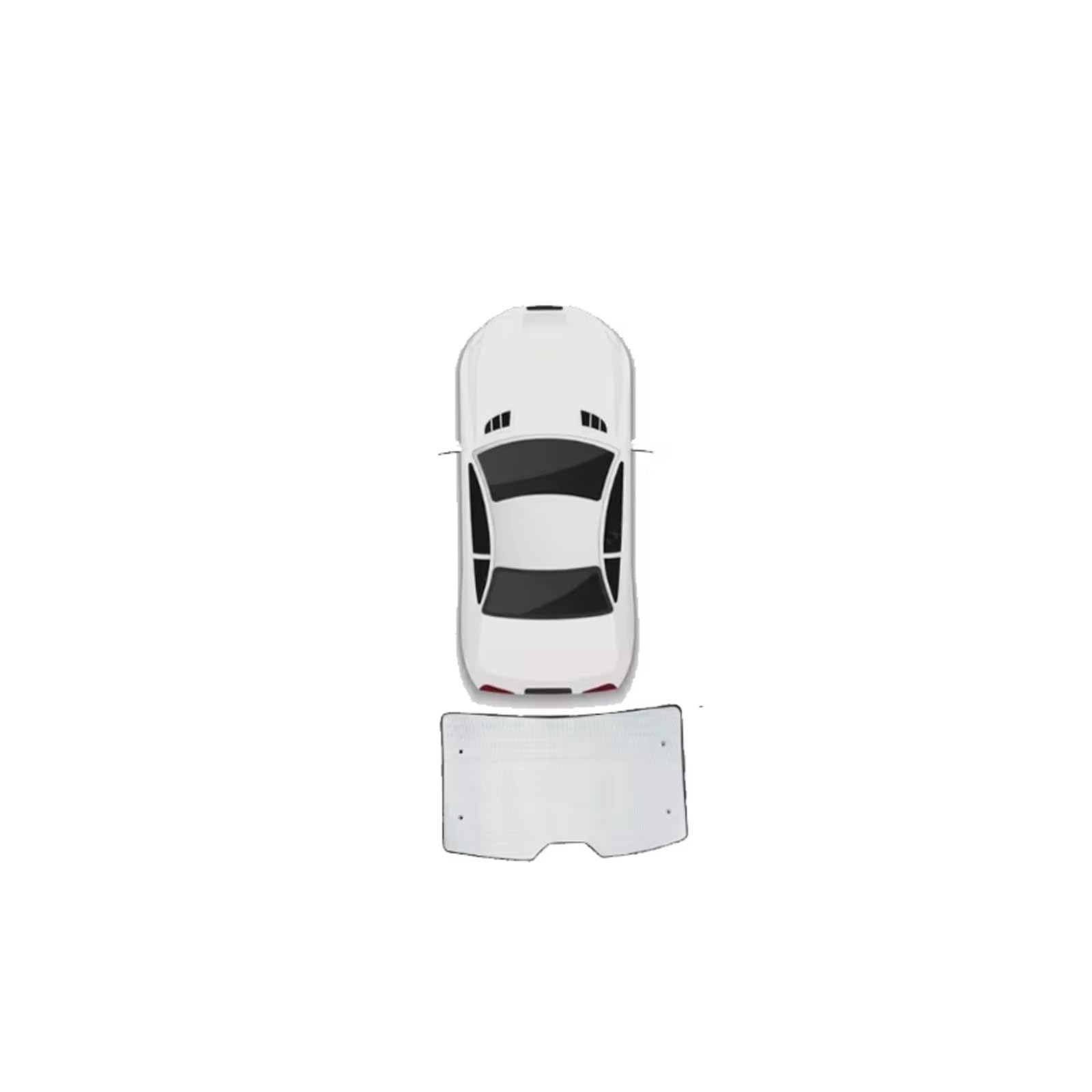 Auto Sonnenschutz Für Toyota Für Camry Für XV80 2024-2027 Windschutzscheibe Fenster Sonnenschutz Sonnenschutz Autos Auto Sonnenschutz Abdeckung(Rear Windshield) von TPSOBRU