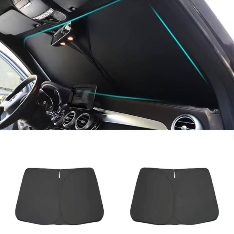 Auto Sonnenschutz Für Toyota Für Camry Limousine Für XV70 2017-2023 8. Generation Vorhang Mesh Frontscheibe Rahmen Vorhang Magnetischer Sonnenschutz(Front Windshield B) von TPSOBRU