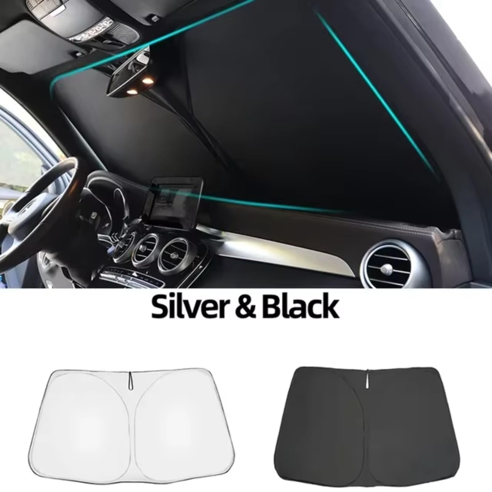 Auto Sonnenschutz Für Toyota Für Camry Limousine Für XV70 2017-2023 8. Generation Vorhang Mesh Frontscheibe Rahmen Vorhang Magnetischer Sonnenschutz(Front Windshield S) von TPSOBRU