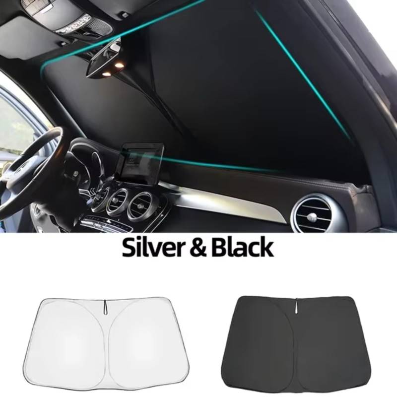 Auto Sonnenschutz Für Toyota Für Camry Limousine Für XV70 2017-2023 8. Generation Vorhang Mesh Frontscheibe Rahmen Vorhang Magnetischer Sonnenschutz(Front Windshield S) von TPSOBRU