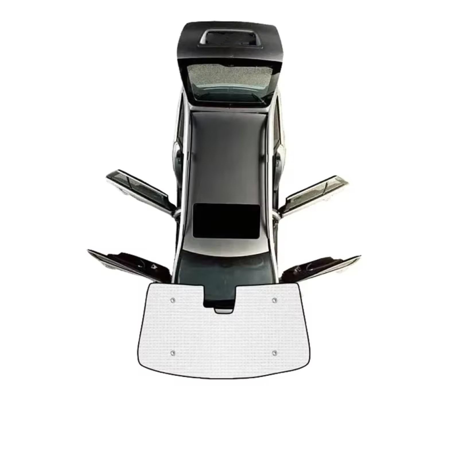 Auto Sonnenschutz Für Toyota Für RAV4 Für AX50 2019~2024 Sonnenschutz Anti-UV-Fensterblende Sonnenschutzabdeckung Auto-Sonnenschutz(Front Windshield) von TPSOBRU
