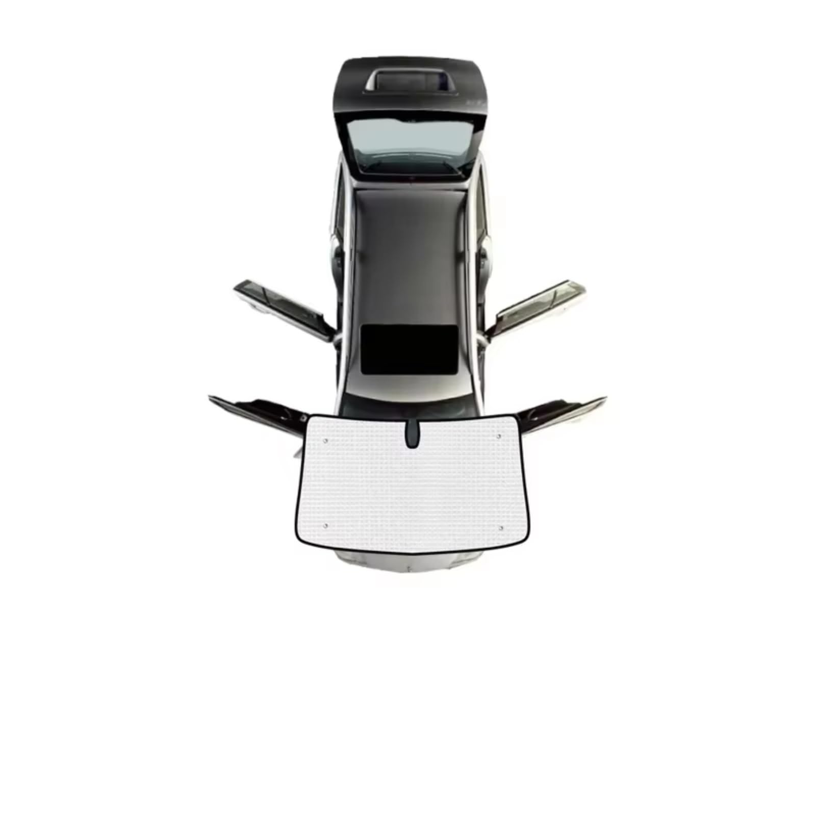 Auto Sonnenschutz Für VW Für Caddy 2K Für Maxi MK3 2004~2019 Autofenster-Sonnenschutz Anti-UV-Visier-Blindabdeckungen Camper-Innenteile(Front Windshield) von TPSOBRU