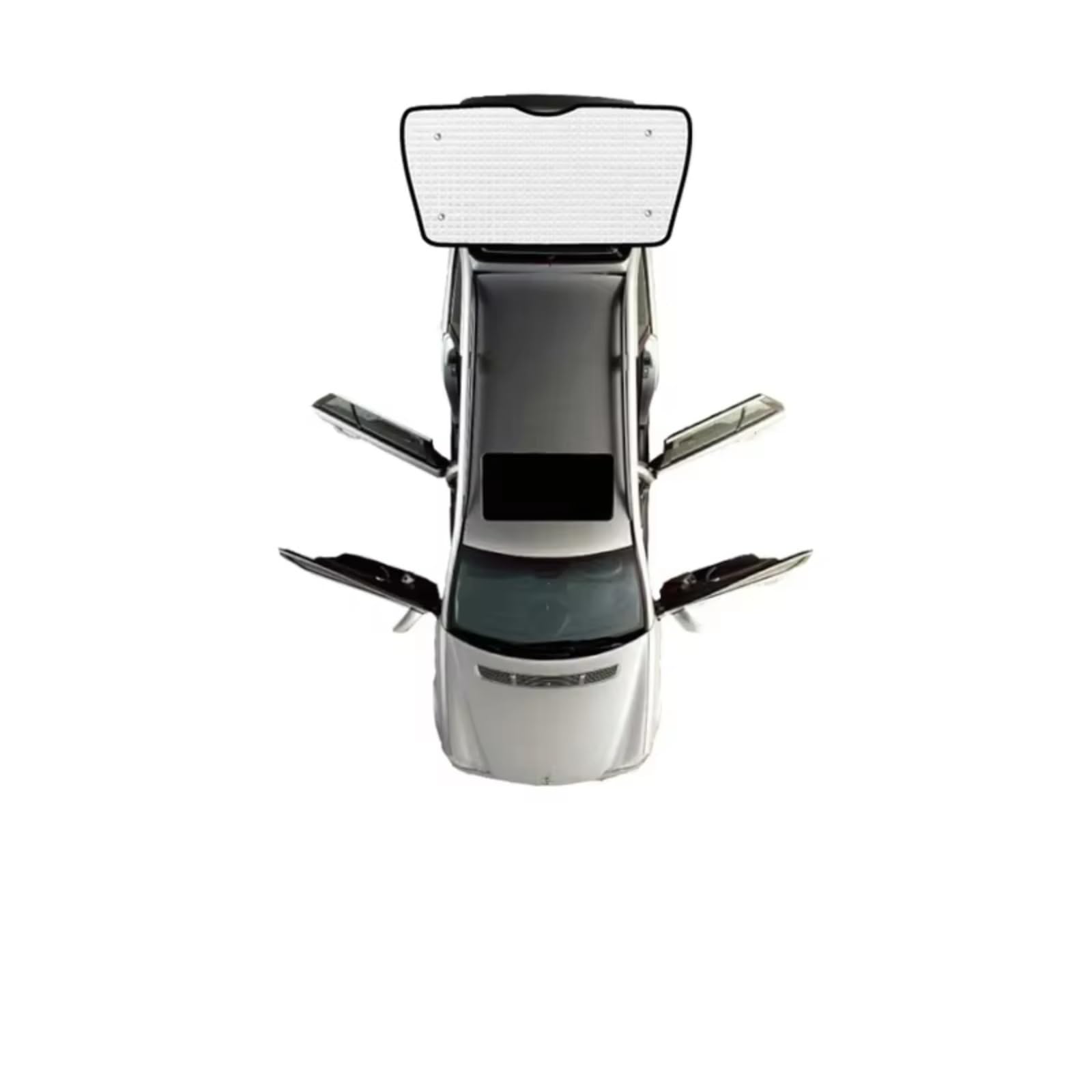 Auto Sonnenschutz Für VW Für Caddy 2K Für Maxi MK3 2004~2019 Autofenster-Sonnenschutz Anti-UV-Visier-Blindabdeckungen Camper-Innenteile(Rear Windshield) von TPSOBRU