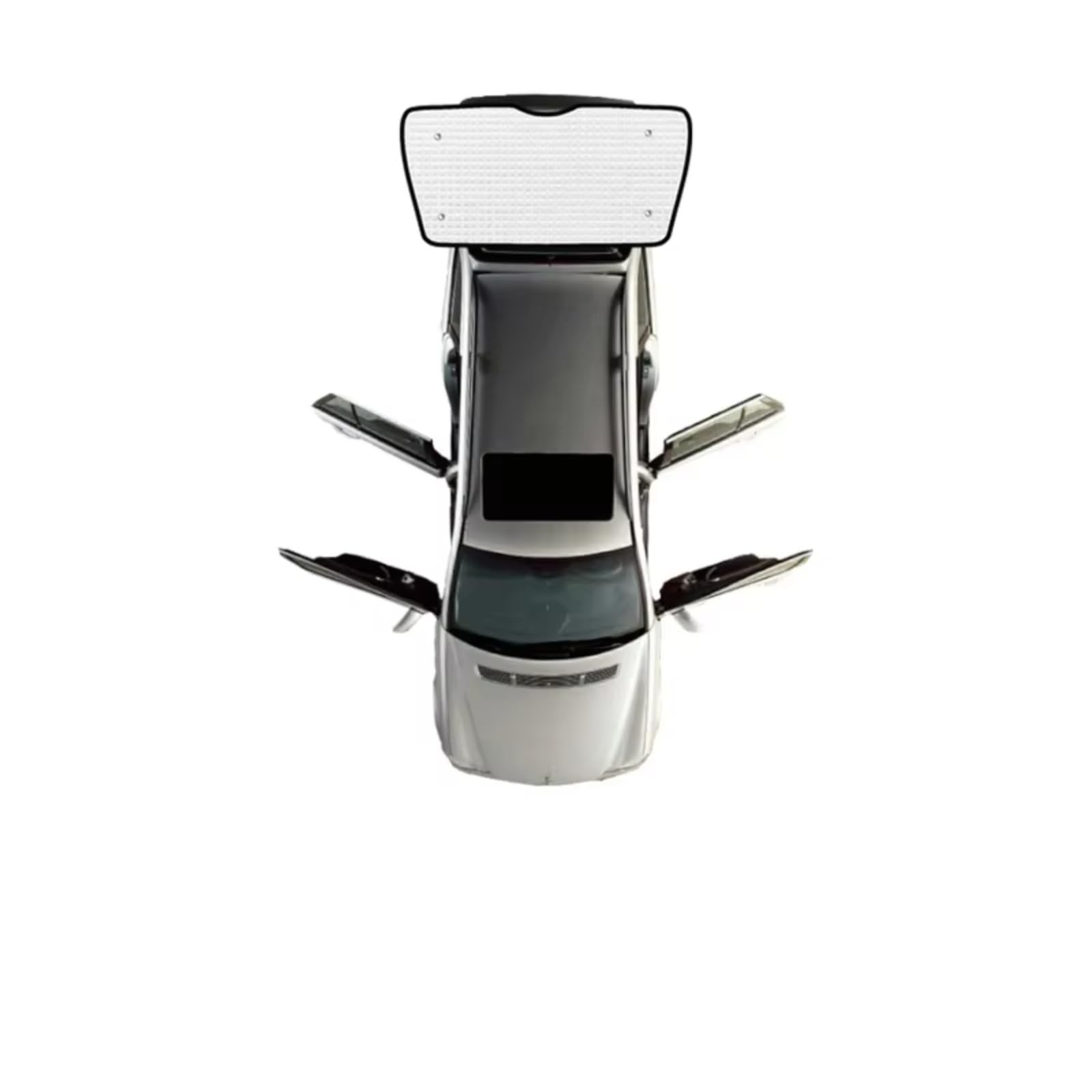 Auto Sonnenschutz Für VW Für Caddy 2K Maxi MK3 2003~2019 Auto Sonnenschirm Fenster Visier Sonnenschutz Abdeckung Auto Volle Sonnenblende(Rear Windshield) von TPSOBRU