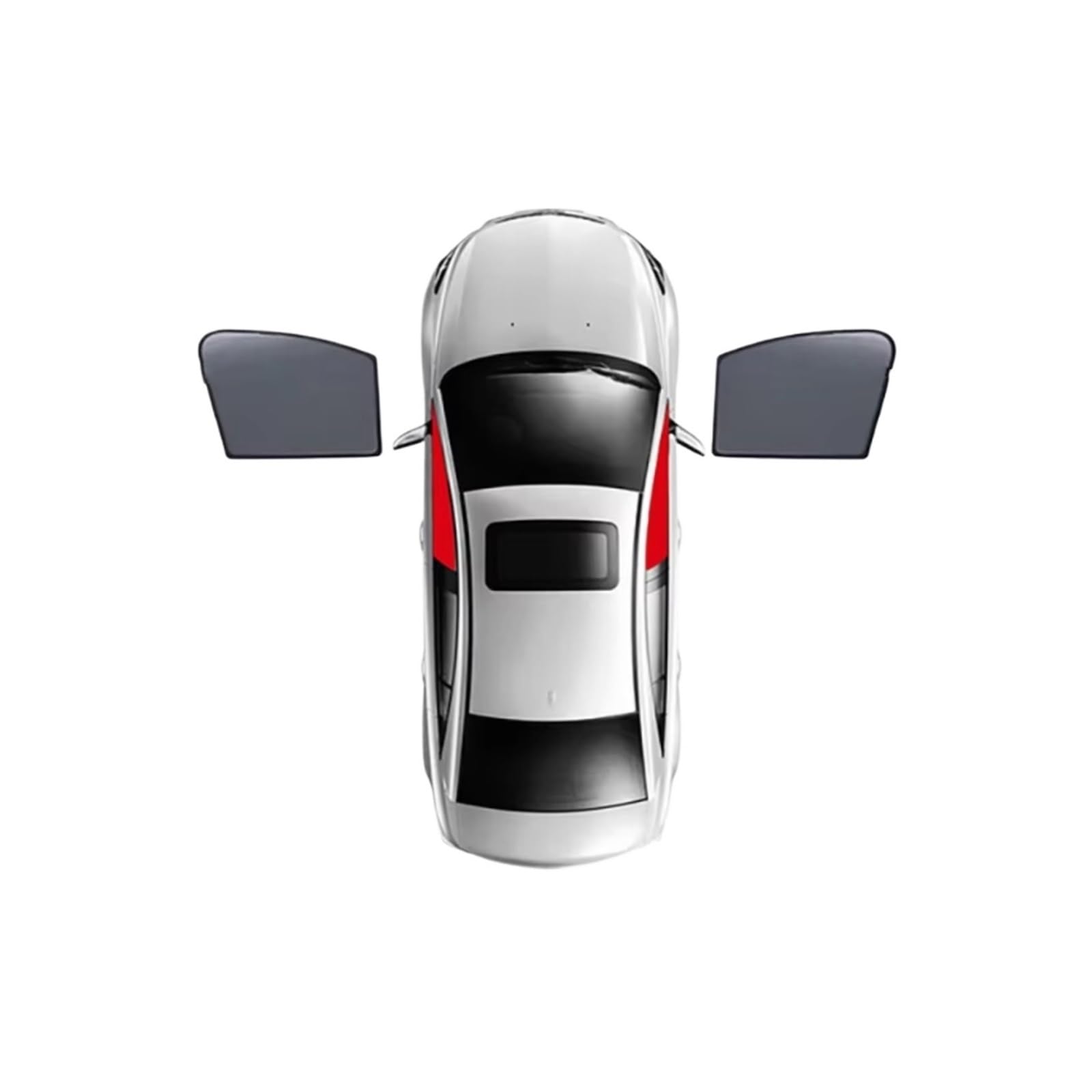 Auto Sonnenschutz Für VW Für ID4 Pro 2021-2024 Seiten-Babyfenster Sonnenschutz Auto-Sonnenschutz-Visier Vorne Hinten Windschutzscheibe Vorhang(B- 2PCS Front) von TPSOBRU