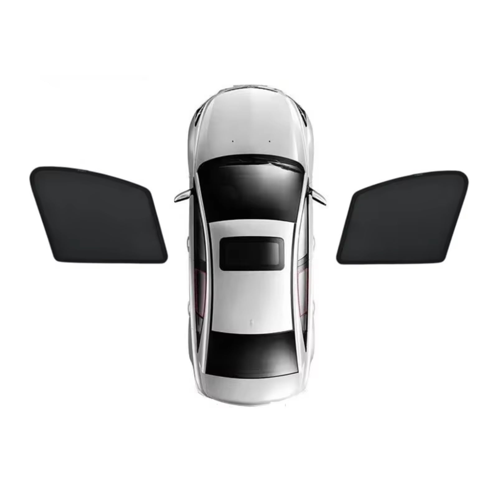 Auto Sonnenschutz Für VW Für Polo Mk5 2009~2018 Magnetischer Vorhang Privatsphäre Schattierung Fenster Windschutzscheibe Sonnenschutz Visier(2PCS Front) von TPSOBRU