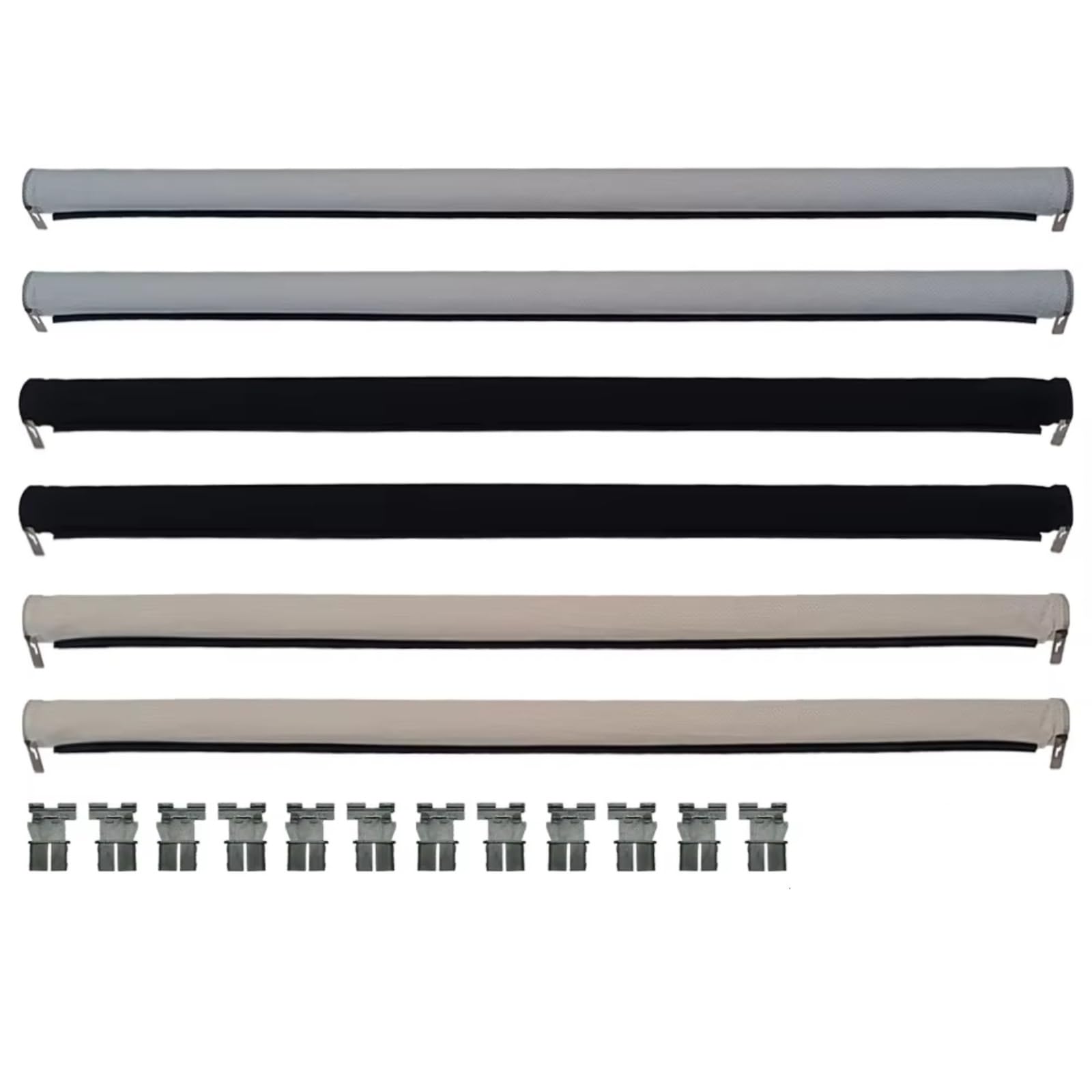 Auto Sonnenschutz Für VW Für Tiguan Für Touran Für Golf Für Passat Für Variant Für Sharan 6-teiliger Auto-Panorama-Schiebedach-Sonnenschutzvorhang(3 Colors) von TPSOBRU
