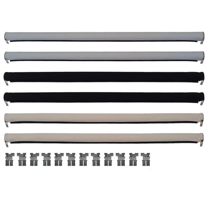 Auto Sonnenschutz Für VW Für Tiguan Für Touran Für Golf Für Passat Für Variant Für Sharan 6-teiliger Auto-Panorama-Schiebedach-Sonnenschutzvorhang(3 Colors) von TPSOBRU