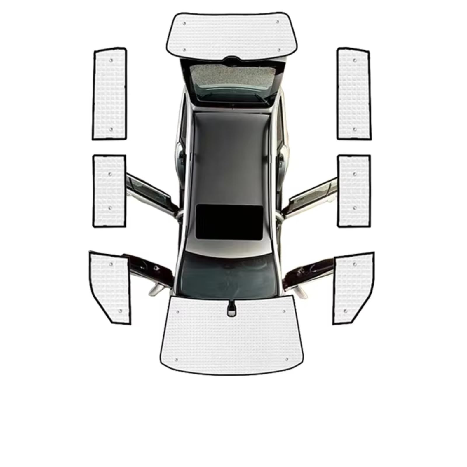 Auto Sonnenschutz Für VW Für Transporter Für Caravelle Für Multivan Für Doubleback T5 Für SWB 2003~2015 Sonnenblendenabdeckung Auto-Voll-Sonnenblenden(All Sunshades SWB) von TPSOBRU