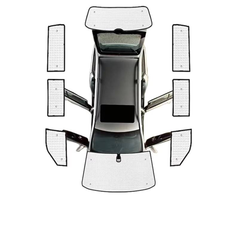 Auto Sonnenschutz Für VW Für Transporter Für Caravelle Für Multivan Für Doubleback T5 Für SWB 2003~2015 Sonnenblendenabdeckung Auto-Voll-Sonnenblenden(All Sunshades SWB) von TPSOBRU