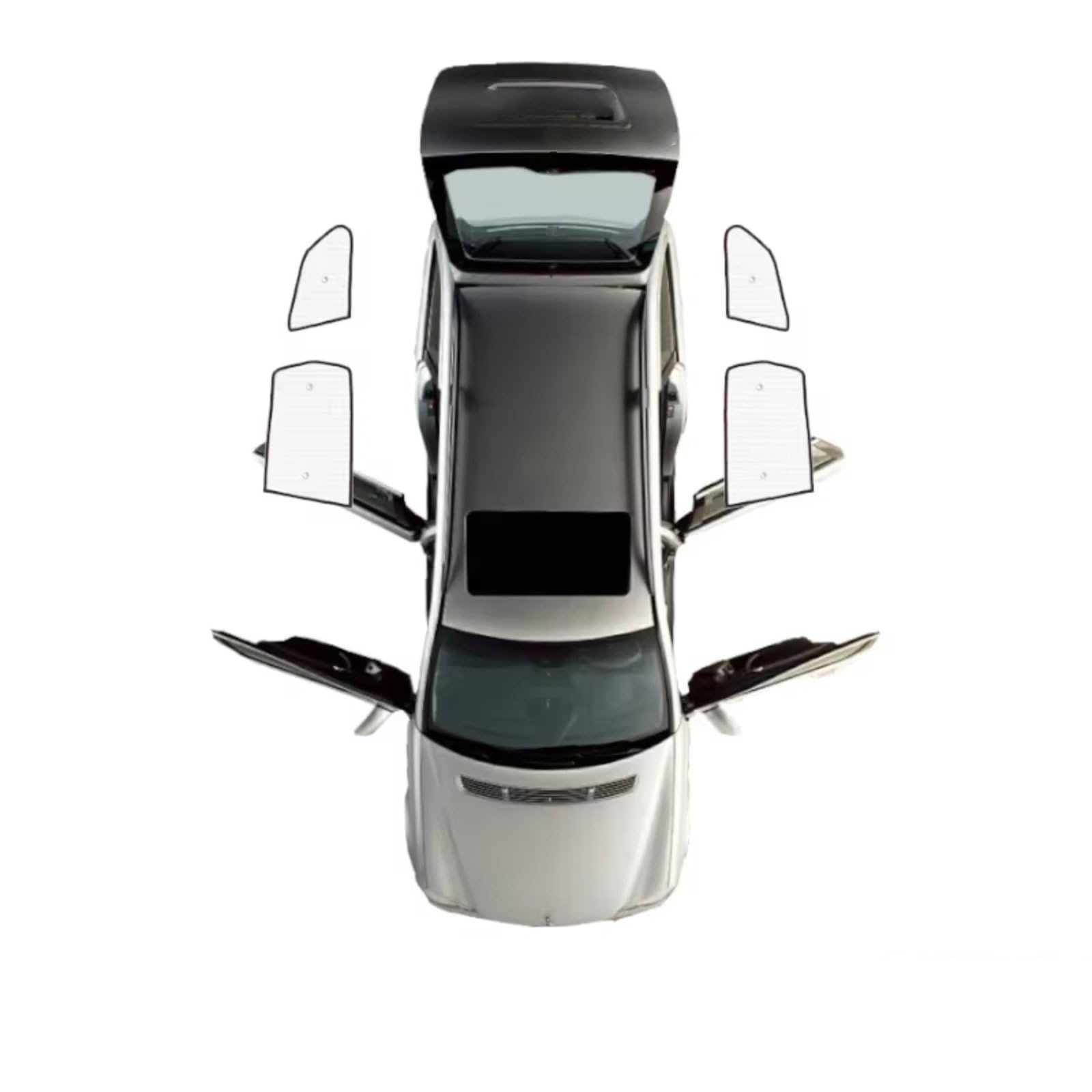 Auto Sonnenschutz Für Volvo Für XC60 2009~2017 Auto-Windschutzscheibe Anti-UV-Sonnenschutzvisier Auto-Vollabdeckungs-Sonnenschirme(Rear Windows) von TPSOBRU