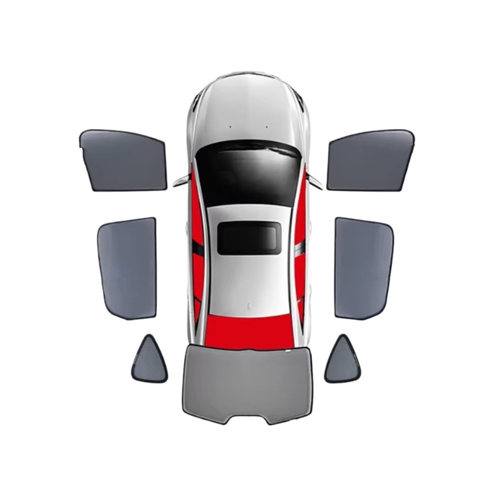Auto Sonnenschutz Für X5 E70 2006-2013 Magnetischer Auto-Sonnenschutzschild Frontscheibenvorhang Rückseite Babyfenster Sonnenschutzvisier(I- 7PCS) von TPSOBRU