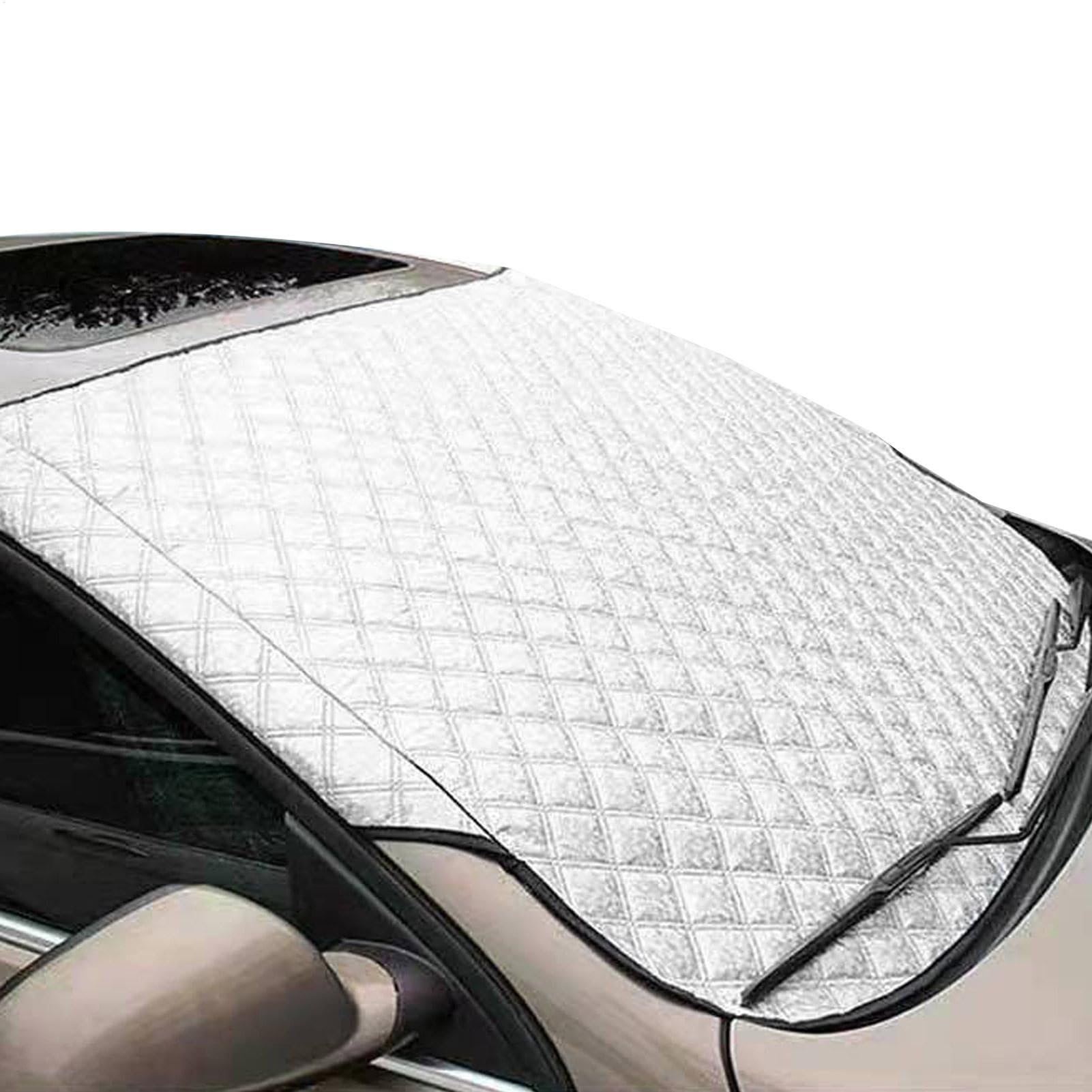TQEBWUS Frontscheibenabdeckung Winter, 150 X 70 cm Auto-Sonnenschutz, Hochreflektierende UV-blockierende Windschutzscheibenabdeckung, UV-Schutz Schnee, Frost, UV, Sonne, Staub TQEBWUS Frontscheibenabdeckung Winter, 150 X 70 cm Auto-Sonnenschutz, Hochreflektierende UV-blockierende Windschutzscheibenabdeckung, UV-Schutz Schnee, Frost, UV, Sonne, Staub von TQEBWUS
