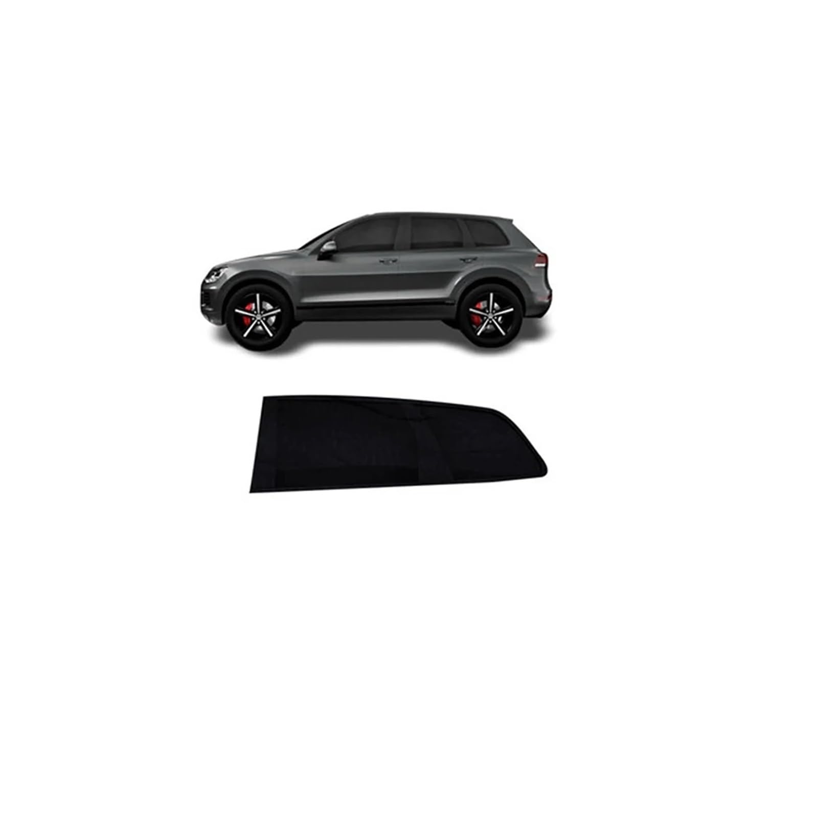 Autofenster Sonnenschutz 2 Stücke Universal Auto Seite Fenster Sonnenschutz Vorhang Schutz Mückenschutz Mesh Net Auto(2Pc SUV Rear) von TQHSAG