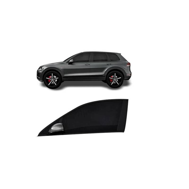 Autofenster Sonnenschutz 2 Stücke Universal Auto Seite Fenster Sonnenschutz Vorhang Schutz Mückenschutz Mesh Net Auto(2Pc SUVfront) von TQHSAG