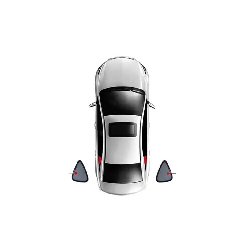 Autofenster Sonnenschutz Für VW Für Passat Nms A32 A33 2011-2019 Auto-Sonnenschutzschild Frontscheibe Rückseite Seitenfenster Sonnenschutzvisier(2PCS Train1) von TQHSAG