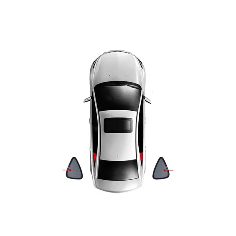 Autofenster Sonnenschutz Für X3 G01 IX3 2017-2024 Magnetischer Auto-Sonnenschutzschild Frontscheibenvorhang Rückseite Babyfenster Sonnenschutzvisier(2PCS Train) von TQHSAG