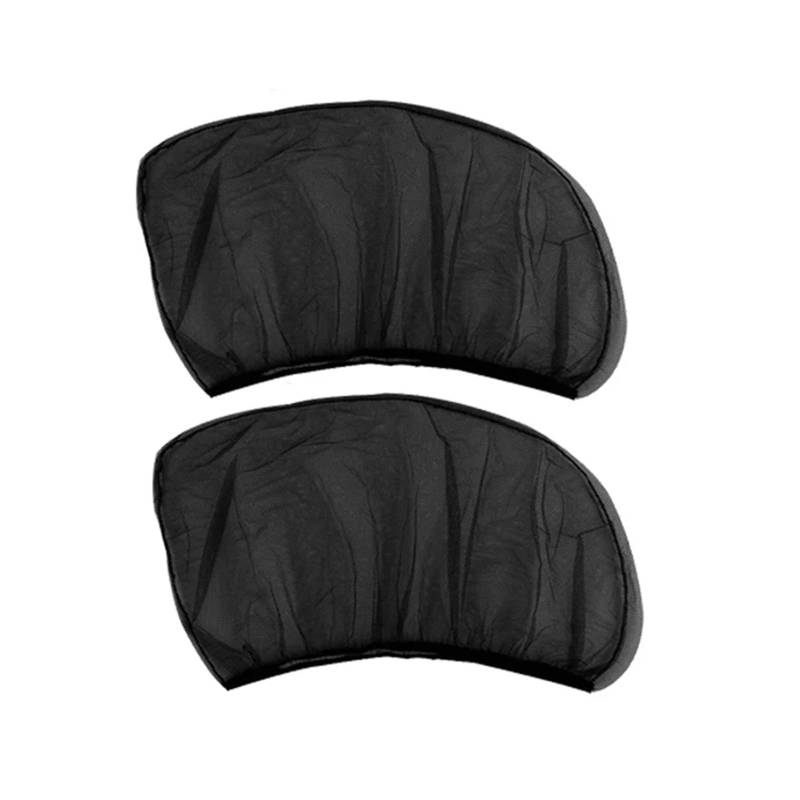 Autofenster Sonnenschutz Universal Auto Sonnenschutz UV Schutz Anti Moskito Fenster Bildschirm Blackout Seite Vorhang Für SUV Limousine Van LKW(2pcs rearwindow) von TQHSAG