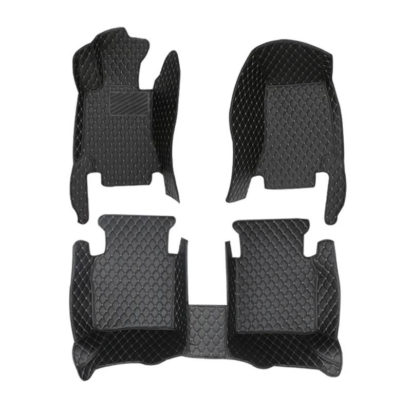 Autofußmatten Auto-Fußmatten Für Jaguar F-PACE 2016–2020 Benutzerdefinierte Auto-Fußpolster Auto-Teppichbezug Innenraum 3 Stück/1 Set Antirutschmatten(Schwarzbeige,RHD) von TQHSAG