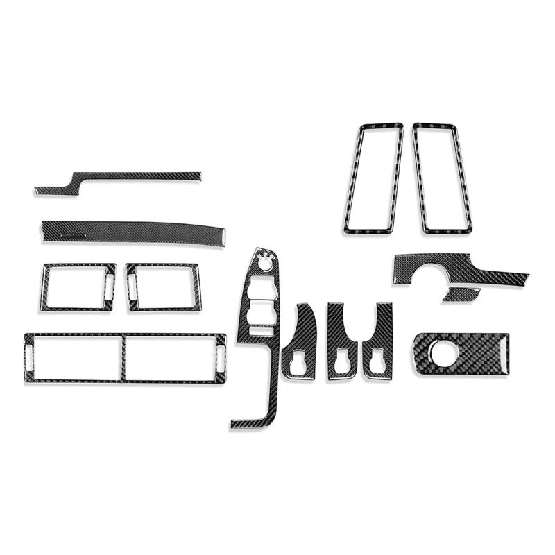 Dekorative Zubehör 15 Stück Carbon Fiber Full Set Auto Innenverkleidung Zieraufkleber Zubehör Für A4 S4 2005-2008 LHD Auto Dekoration von TQHSAG