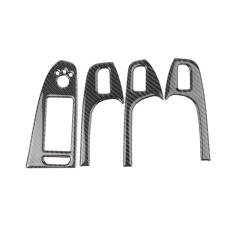 Dekorative Zubehör 4 STÜCKE Carbon Fiber Innentür Abdeckung Schutz Armlehne Trim Dekoration Für A4 B8 2008-2015 Auto Dekoration von TQHSAG