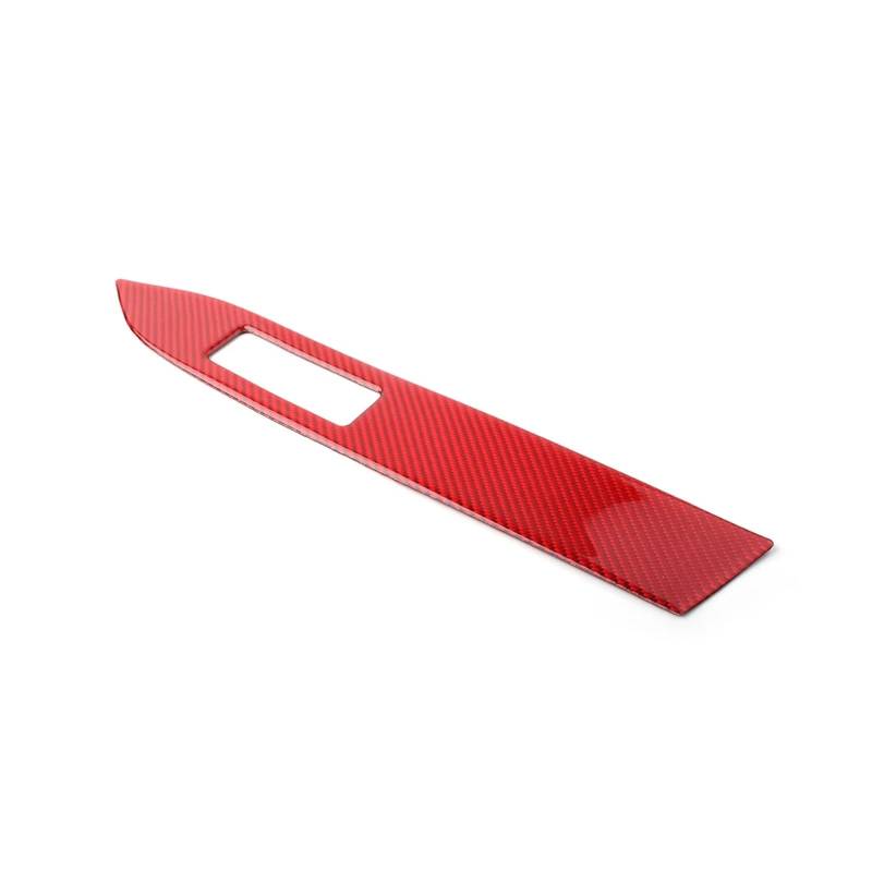 Dekorative Zubehör ABS Auto Copilot Armaturenbrett Abdeckung Trim Dekor Panel Carbon Faser Rot Für Ford Für Mustang 2015-2019 Auto Dekoration von TQHSAG