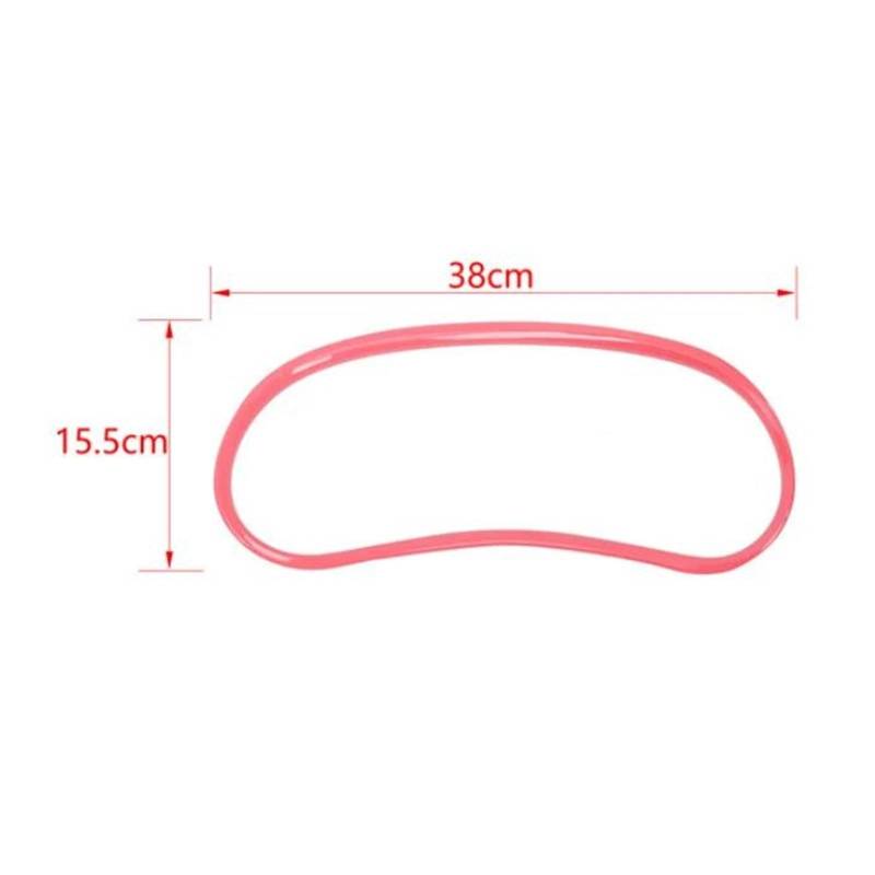Dekorative Zubehör Auto-Innenausstattung Instrumententafel Armaturenbrett Dekorationsring Abdeckung Für Jeep Für Wrangler Für JK 2011-2017 Auto Dekoration(Pink) von TQHSAG